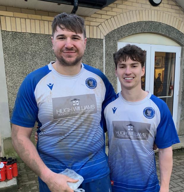 MoM Karl Busch with Guy Barrons. Picture William John